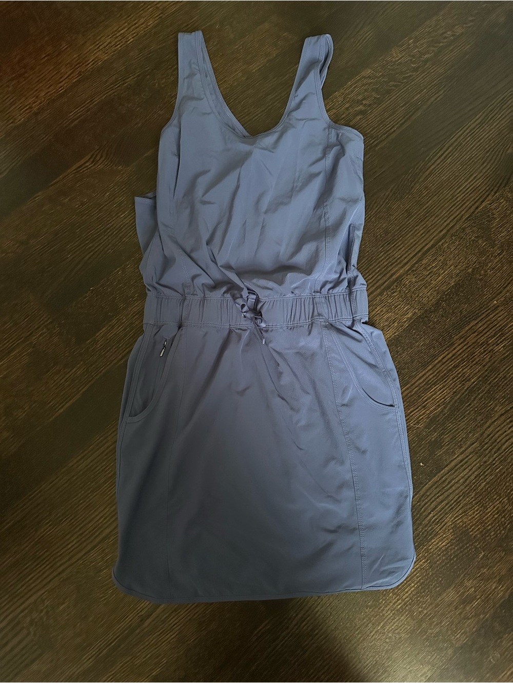 Light Purple Patagonia Active Tank Dress with Drawstring Waist